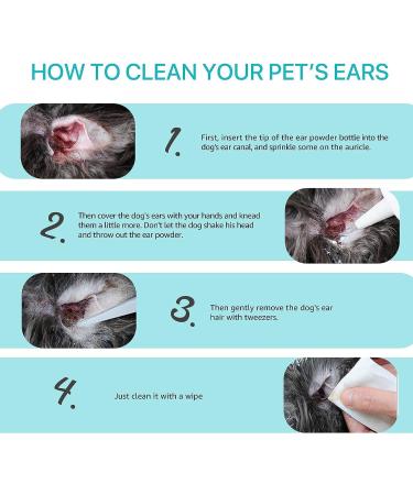 Kurchugo Dog Ear Cleaner Ear wash for Dogs & Cats Dog Ear Powder for Hair Removal Pet Ear Infection Treatment Effectively Removes Debris Waxy Buildup and Ear Odor Soothes Itchy & Inflamed Ears - Buy Online on SooperMarket.com