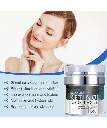 Pure Retinol Cream Wrinkle Cream Retinol Cream For Face Anti Aging Moisturizer With Hyaluronic Acid & Collagen Retinol Face Moisturizer For Firm Skin Anti-Aging & Fade Wrinkles 50 ml - Buy Online on SooperMarket.com