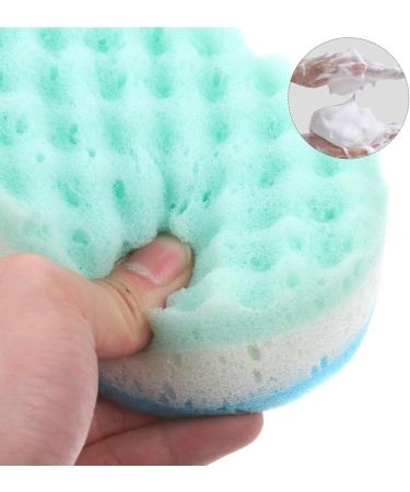 Supvox Bath Sponge Stool - 3 Pack Massager & Scrubber Pad for Peeling Skin | Yellow Red Blue | Perfect for Men & Women - Buy Online on SooperMarket.com