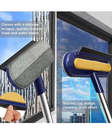 Wosieue 3 in 1 Window Screen Cleaner Window Cleaning Brush Window Cleaning Tool Glass Window Mesh Screen Cleaner - Buy Online on SooperMarket.com