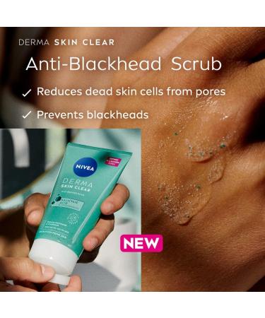 NIVEA Derma Skin Clear Scrub 150ml - Exfoliating Face Scrub with Salicylic Acid and Niacinamide - Buy Online on SooperMarket.com