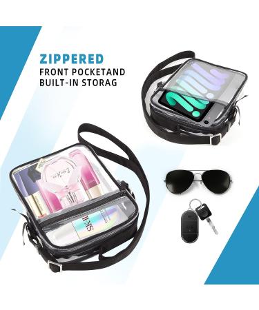 DONGGANGAJI Clear Crossbody Bag - Stadium Approved for Concerts - Black - Buy Online on SooperMarket.com