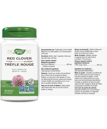 Nature's Way Black Cohosh Root Herbal Supplement to Help Relieve Menstruation & Menopause Symptoms Non-GMO 100 Vegetarian Capsules for Women & Red Clover Blossoms Health Supplement 100 Count SUPPLEMENT + SUPPLEMENT 033674104361 - Buy Online on SooperMarket.com