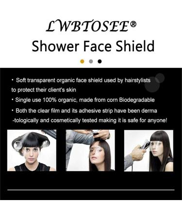 Lwtosis Transparent Hairspray Shield Mask for Hairdressers - 100pcs Face Protection for Salon & Barber Use - Buy Online on SooperMarket.com