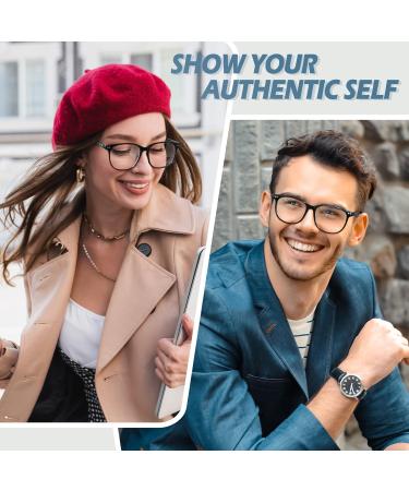Shop Happy Store CN81 Large Oversized Bold Frame UV 400 Clear Lens Horn Rimmed Glasses - Black Brown Transparent | International Shipping Available - Buy Online on SooperMarket.com