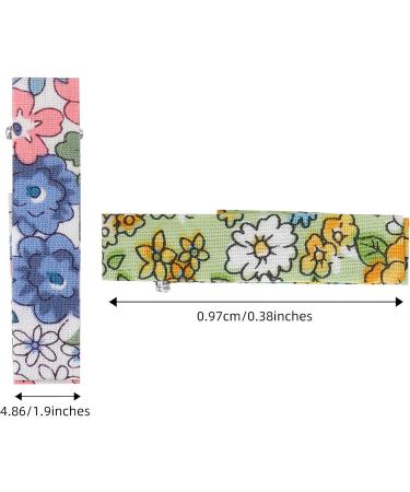 Lusofie 20Pcs Floral Print Baby Hair Clips - Non-Slip Toddler Barrettes for Girls | Hair Accessories for Fine Hair Kids - Buy Online on SooperMarket.com