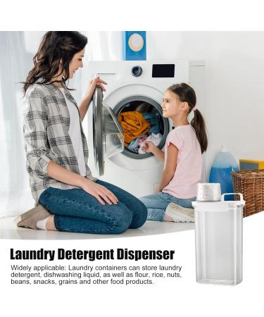 Evember Laundry Beads Dispenser 2300ml | Laundry Dispenser Organiser | Laundry Detergent Dispenser Set | Washing Powder Storage Box | Laundry Scent Beads Dispenser | Washing Up Powder Container Large Size 2300ml - Buy Online on SooperMarket.com