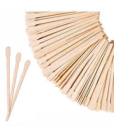 Mibly Wooden Wax Sticks - Eyebrow, Lip, Nose Small Waxing Applicator Sticks for Hair Removal and Smooth Skin - Spa and Home Usage (Pack of 200) 200 Count (Pack of 1)