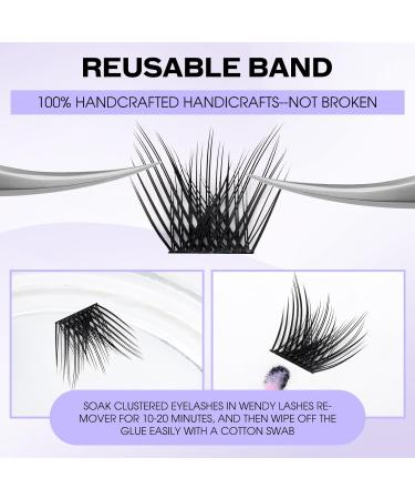 8 Styles 0.07mm D Curl Cluster Lash Extensions 12mm DIY Individual Eyelashes - RR-12mm 8Type Clusters-0.07-D - Buy Online on SooperMarket.com