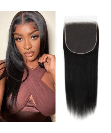 BEEOS 6x6 SKINLIKE Real HD Lace Closure Only Pre-plucked Natural Hairline Silky Straight Human Hair Closure 16 Inch 6x6 HD Lace Cloure 16 Inch