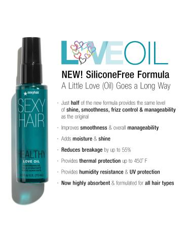SexyHair Healthy Love Oil - Moisturizing Oil for Frizz Control & Shine | 2.5 fl oz - Buy Online on SooperMarket.com