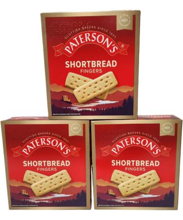 Paterson's Shortbread Fingers 300g Pack Of 3 Delicious Festive Scottish Cookies Sweet Butter Biscuit Delights - Buy Online on SooperMarket.com