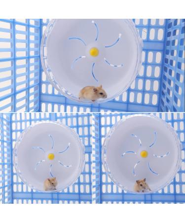 Silent 21cm Hamster Exercise Wheel for Small Pets - Quiet Jogging Wheel for Hamsters, Gerbils, Mice - Large Spinner for Sports and Running - Buy Online on SooperMarket.com