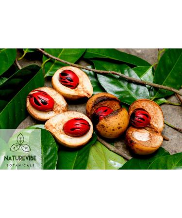 Naturevibe Botanicals Organic Nutmeg Whole 1.76oz (50gm) | Non-GMO, Gluten Free Indian Spice - Buy Online on SooperMarket.com