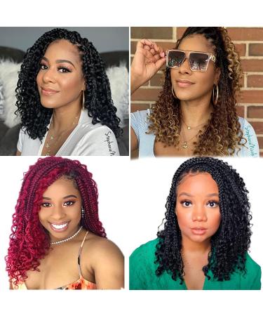 8 Packs 14 Inch Goddess Box Braids - Synthetic Crochet Hair Extensions for Black Women (1B3027) - Buy Online on SooperMarket.com