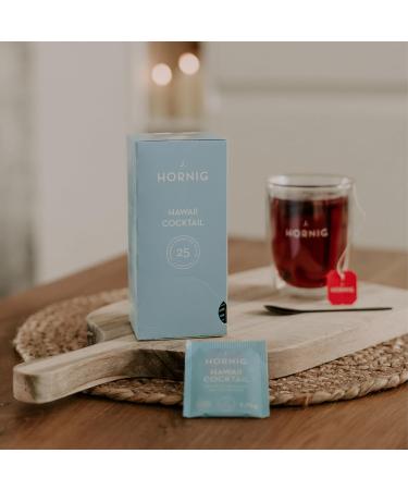 J. Hornig Fruit Tea Hawaii Cocktail - Fruity & Exotic Tea 100 Tea Bags (4x25) - International Shipping Available - Buy Online on SooperMarket.com