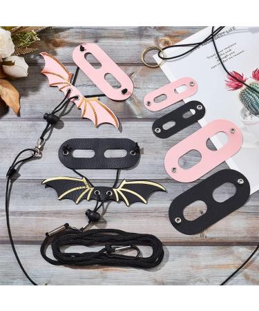 WEBEEDY 2 Sets Bearded Dragon Lizard Harness Leash 3 Size Pack Leather Adjustable Dinosaur Wing Lizard Harness Leash for Bearded Dragon Lizard Reptiles Safety Outdoor Walking - Buy Online on SooperMarket.com