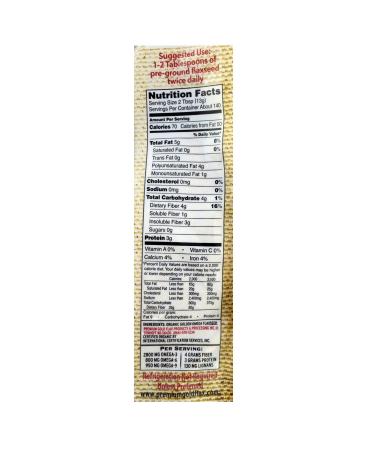 Organic Ground Flax Seed - Premium Gold Flax Products - 4 lbs - Buy Online on SooperMarket.com