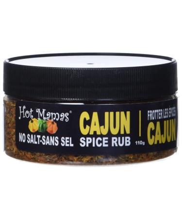Hot Mamas All Natural Cajun Spice Rub - Kosher Certified Salt Free Gluten Free Keto Friendly and No MSG 110.0 g (Pack of 1)