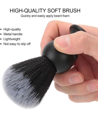 Premium Nylon Shaving Brush with Soft Hair & Metal Handle - Ideal for Home & Salon Use | Men's Shaving Brush - Buy Online on SooperMarket.com
