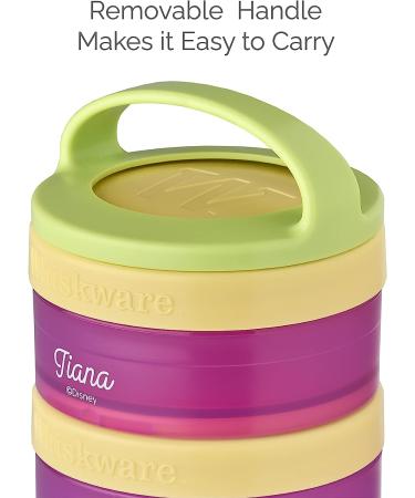 Whiskware Disney Stackable Snack Containers - Jasmine and Magic Carpet Design for Kids - 3 Cups for School and Travel - Buy Online on SooperMarket.com