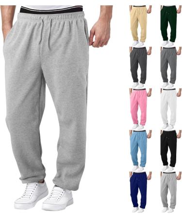 Shop Rumaozia Men's Baggy Jogging Pants - Breathable Cotton Sweatpants Wide Leg Sports & Yoga Pants (3XL) - Perfect for Training & Comfort - Buy Online on SooperMarket.com