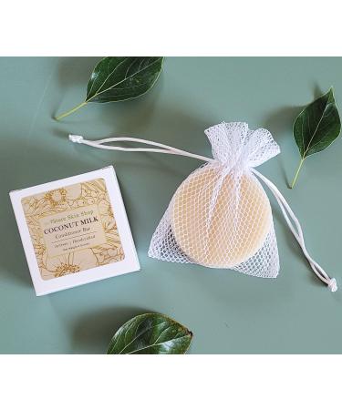 Coconut Milk Solid Bar Conditioner - Natural Sulfate Free Plastic Free Eco-Friendly Cruelty-Free & Vegan for All Hair Types - 4 oz - Buy Online on SooperMarket.com