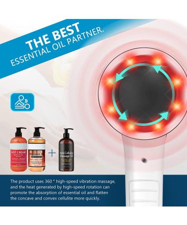 Wireless Body Sculpting Cellulite Massager | Handheld Deep Tissue Massager with Touch Screen | Lymphatic Drainage Machine with 9 Massage Attachments - Buy Online on SooperMarket.com