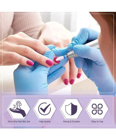 Saviland Nail Drill Bits Set - 320 PCS for Acrylic Nails, Dip Powder, Gel Polish - Professional A-Nail Drill Bits with Sanding Bands - Buy Online on SooperMarket.com
