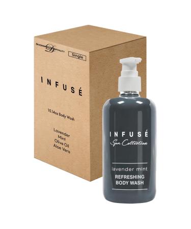 Terra Pure Infuse Lavender Mint Body Wash | Spa Collection | Hotel Amenities in Pump Bottle | 10.14 oz. / 300 ml (Single Bottle) 1 Piece