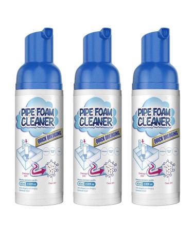 Herios Drain Foam Cleaner Liquid Hair Drain Clog Remover & Cleaner Pipe Dredge Deodorant Foam Cleaner for Shower Sink Drains (2)
