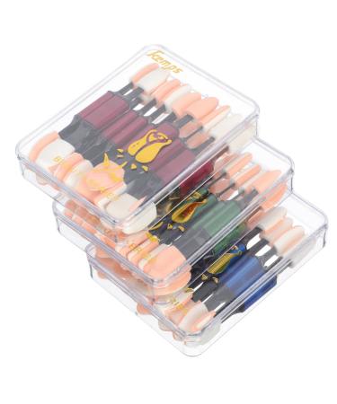 NOLITOY 30pcs Disposable Dual-headed Sticks Practical Sponge Double-headed Eyeshadow Convenient Brush