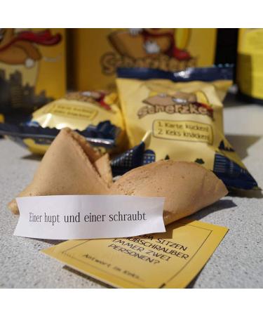 Buy Scherzkeks 10er Box - 10 Funny Joke Cookies Gift Pack Made in Germany for Birthdays JGA Family Celebrations & Holidays - Buy Online on SooperMarket.com