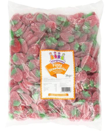 KINGSWAY CANDY SWEETS - Over 300 Different Sweets & Weights to Choose From (Fizzy Strawberries 500g)