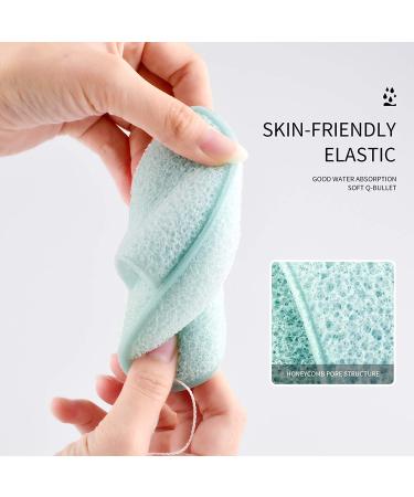 DAGEDA Konjac Facial Sponge 2-Pack - Deep Pore Cleansing, Exfoliating, Blackhead Removal - Daily Makeup Remover Glove Bath Sponge for All Skin Types - Reusable - 1 Count - Buy Online on SooperMarket.com