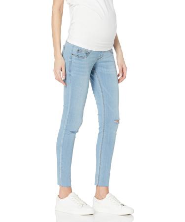 Motherhood Maternity Women's Indigo Blue Stretch Secret Fit Belly Ankle Denim Jegging Jeans M Cornflower Light Wash