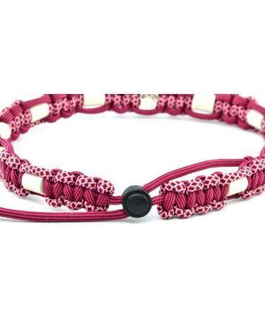 Custom EM Ceramic Collar for Dogs & Cats - Original US Paracord 41-50 cm Raspberry | International Shipping Available - Buy Online on SooperMarket.com