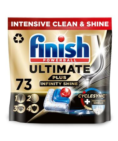 Finish Ultimate Plus Infinity Shine Dishwasher Tablets | Fresh | 73 Dishwasher Tabs | For Unbeatable* Clean & Diamond Shine 73 count (Pack of 1)