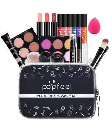FantasyDay multifunctional make -up gift set cosmetics make -up kit for face eyes and lips - make -up pallet pallet make -up case with eyeshadow pallet lipstick rouge mascara brush kit002