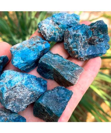 50g/Bag Natural Crystal Blue Apatite Rough Stone Raw Gemstone Mineral Specimen Irregular Crystal Stone Blue Apatite 50g(2-4pc) Blue Apatite 50g(2-4pc) - Buy Online on SooperMarket.com