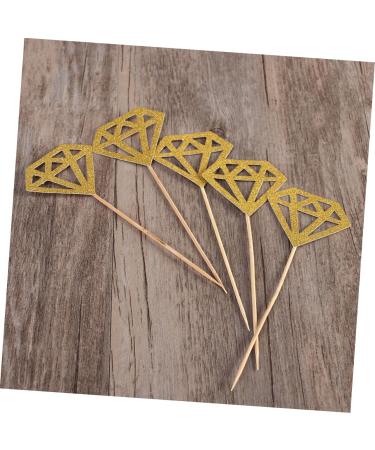 ibasenice Wedding D cor 300 Pcs Diamond Cake Topper Happy Birthday Topper Cake Picks Gold Diamond Topper Capacillos Para Cupcake Decor Cupcakes Diamond Cupcake Topper Paper Cup Wedding - Buy Online on SooperMarket.com
