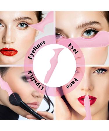 Anglecai 5 in 1 Silicone Eyeliner Stencil: Reusable Tool for Perfect Makeup Application - Buy Online on SooperMarket.com
