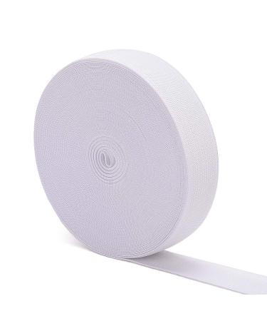 Elastic Bands for Sewing White 1 Inch 12 Yard High Elasticity Knit Spool Sewing Band for Waistbands Pants Clothes and Crafts DIY  Airisoer