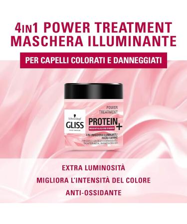 Schwarzkopf Gliss 4-in-1 Mask with Protein & Babassu Nut Oil - 400ml | Intensive Hair Repair & Nourishment - International Shipping - Buy Online on SooperMarket.com
