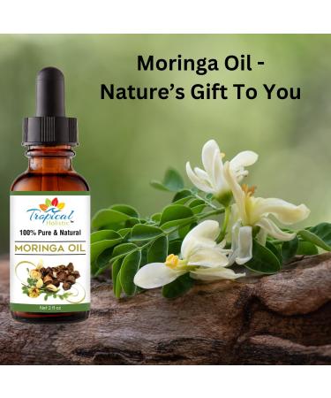 Moringa Oil - 100% Pure Cold-Pressed Vegan Hair & Skin Oil | Organic Non-GMO | All-Natural Anti-Wrinkle Treatment - Buy Online on SooperMarket.com
