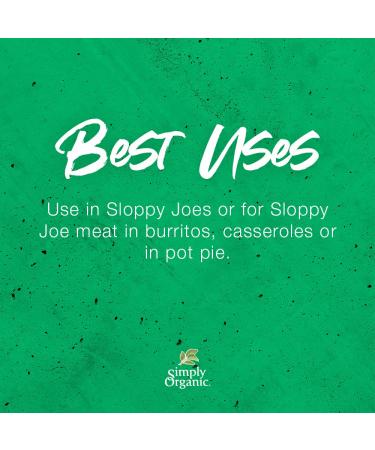SImple Organic Sloppy Joe Mix | Certified Organic & Gluten-Free | 1.41 oz (Pack of 4) - Buy Online on SooperMarket.com