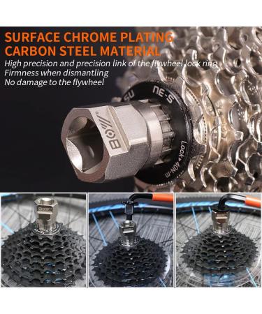 7-Piece Bike Tools Set with Multi Cassette Removal Tool, Chain Whip, Crank Puller, and Spanner - Portable Emergency Accessories Kit - Buy Online on SooperMarket.com