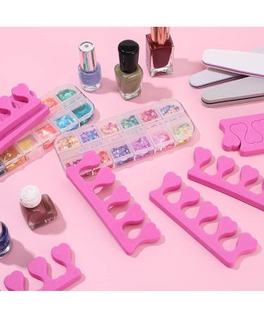 Pink Foam Sponge Toe Separators 50pcs - Nail Art Manicure Pedicure Tools - Buy Online on SooperMarket.com