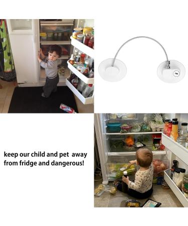 Sunallwell Window Safety Locks - Pack of 4 Childproof Window Restrictors with Key for UPVC, Fridge, Cupboard - No Drilling Required - Buy Online on SooperMarket.com