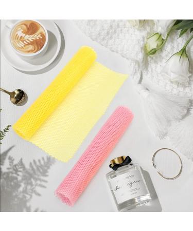 Windspeed 2Pcs African Body Exfoliating Net | Long Deep Cleaning Bath Sponge | Skin Smoother for Women Men | Shower Stocking Stuffer (80x30cm) | Yellow Pink - Buy Online on SooperMarket.com